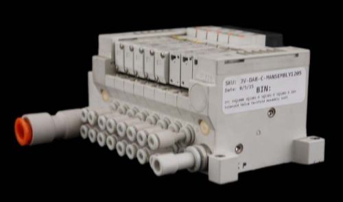 SMC VVQ1000 VQ1201-5 VQ1101-5 VQ1A01-5 24V Solenoid Valve Manifold Assembly Unit