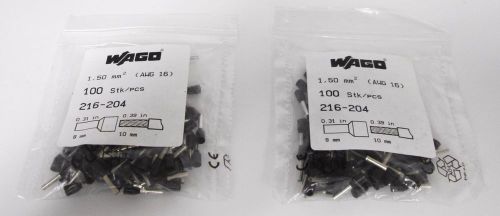 (200) WAGO 216-204 1.50mm (2 Bags of 100)