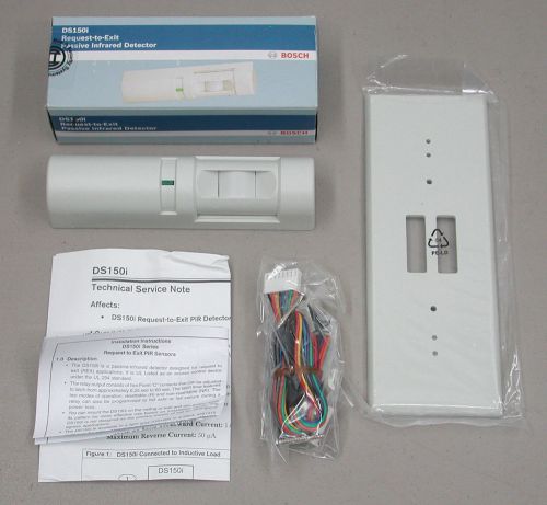 Bosch DS150i Request-to-Exit Passive Infrared Detector w/ TP160 Trim Plate - NEW