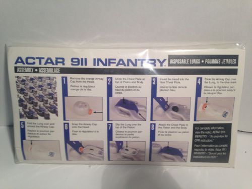 Actar 911 Infantry Disposable Lungs 3 Package plus Extras!!