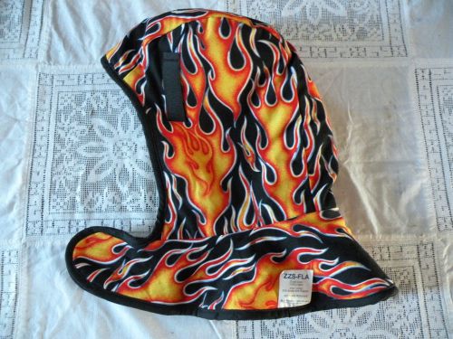 OccuNomix Hard Hat Liner with Sherpa Style Lining Flames Hot Rods w/chin strap