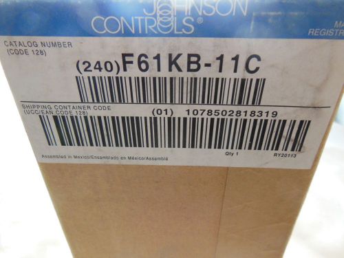 JOHNSON CONTROLS FLOW CONTROL, # F61KB-11C, NEW IN FACTORY SEALED BOX