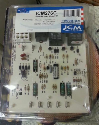 NEW ICM276C ICM CONTROLS FAN BLOWER CONTROL WITH INSTRUCTIONS
