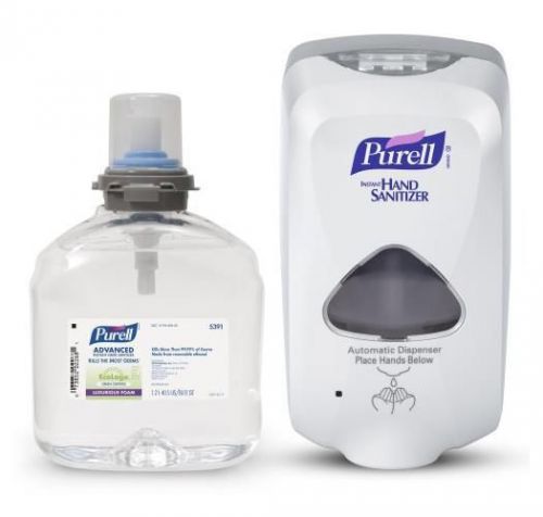 New purell 5392d1 tfx touch free dispenser &amp; refill hand sanitizer dispenser kit for sale