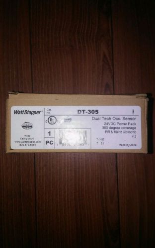 Watt stopper dt-305 dual tech occupancy sensor, 24vdc, white for sale