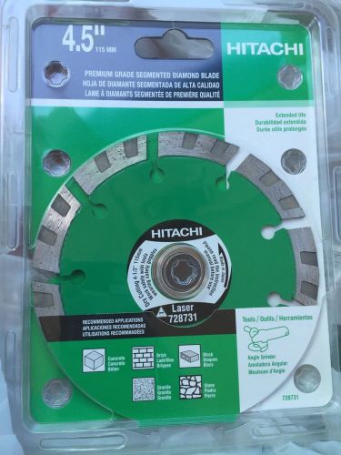 Hitachi 728731 4-1/2-Inch Segmented Rim Diamond Saw Blade for Concrete and Maso.