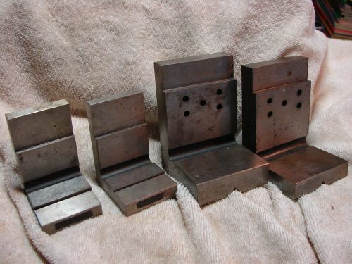 2 MACHINIST ANGLE INSPECTION BLOCKS STEP RISER PRECISION TOOL DIE  METAL WORKING