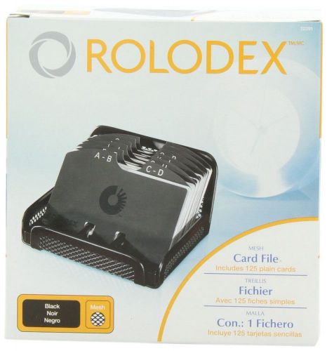 ROLODEX Eldon Expressions MESH Address Phone Business File 125 card metal 22291