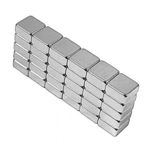 1/4 x 1/4 x 1/8 inch neodymium rare earth block magnets n48 (30 pack) for sale