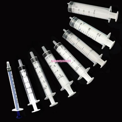 48x 8 size disposable plastic syringe injector for measuring nutrient pet feeder for sale