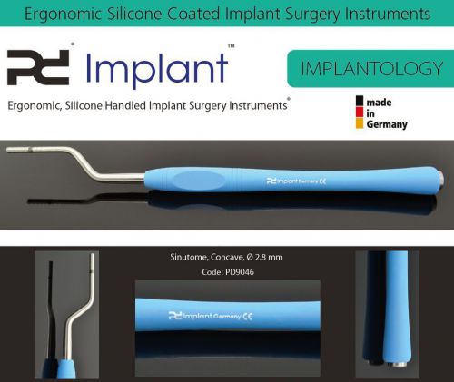 Sinutome bayonet concave ?2.8mm, ergosoft dental implant surgery instrument for sale