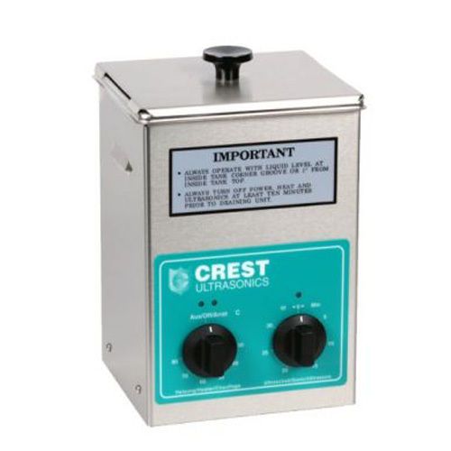 Crest cp200ht ultrasonic cleaner timer &amp; heat 1/2 gal tank with mesh basket cp9m for sale