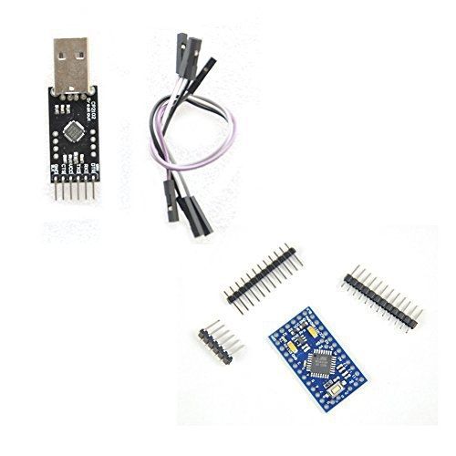 DIYmall Pro Mini 3.3V CP2102 Module With DTR Pin STC Module USB to TTL ATmega128