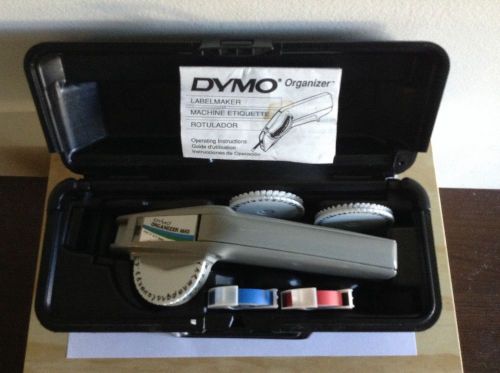 Dymo Organizer 1610 Label Maker with Case, 3 Wheels and Label Tape!