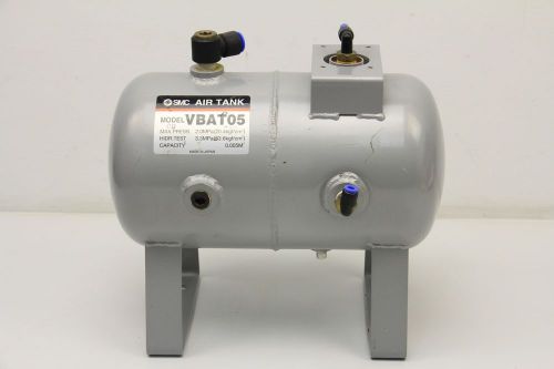 SMC AIR TANK MODEL VBAT05 W/ DRAIN VALVE 7PORT