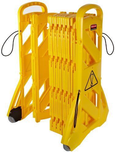 Rubbermaid Commercial FG9S1100YEL 40-inch Mobile Barrier  Yellow