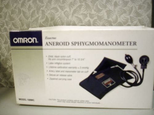 NEW - Omron  108MC Sphygmomanometer, Black - Pediatric