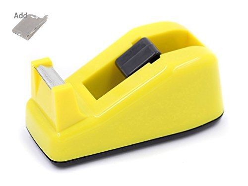 Easypag desk tape dispenser for tapes within 9/10 inch core,add 1 replace blade for sale