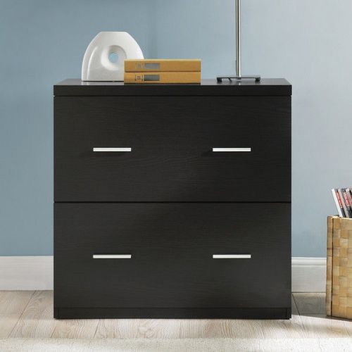 2 Drawer Filing Cabinet X File Cabinet Shelf Flat Storage Lateral Vertical Wood