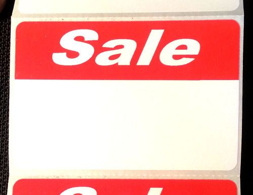 Qty 250  2&#034; x 1&#034;  self stick &#034; sale&#034; pricing stickers labels fast free shipping! for sale