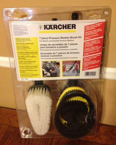 Karcher 7 Piece Pressure Washer Brush Kit Electric &amp; Gasoline