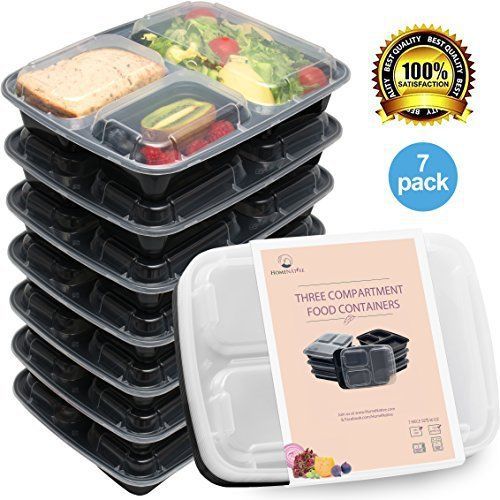 Food Storage Container Set Picnic School Lunch Box 7pcs-36oz