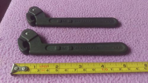 Lot of 2 J H Williams 471 Adjustable Hook Spanner Wrench T3 FREE USA SHIP