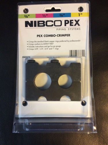 Nibco Pex Combo Crimper 3/8&#034;, 1/2&#034;, 3/4&#034;, &amp; 1&#034; includes go/no-go gauge