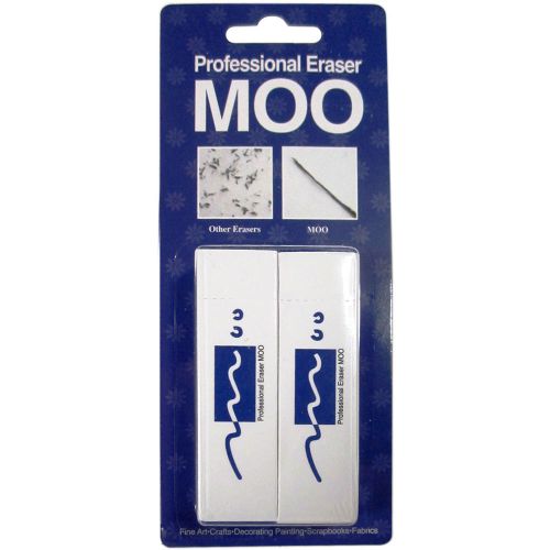 &#034;MOO PVC Erasers 2/Pkg-Medium, Set Of 4&#034;