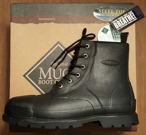 Muck by honeywell foundation steel toe work boots frst-000 size 8 for sale