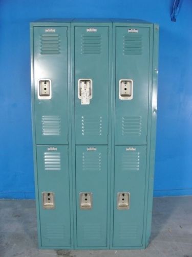 6 compartment school slope style lyon lockers for sale