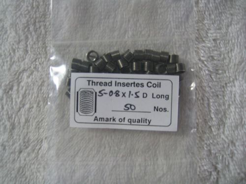 M5 - 0.8 x 1.5d thread inserts helicoil type (50 qty) for sale