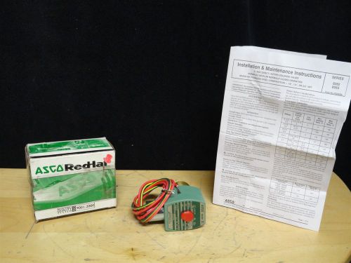 Asco redhat * 1/8&#034; solenoid valve * pn: 8262g002 * new in the box for sale