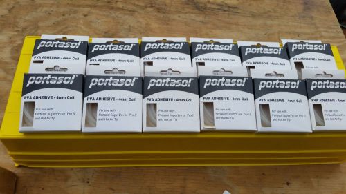 Lot of 12- Portasol PVA Adhesive 4mm Coil