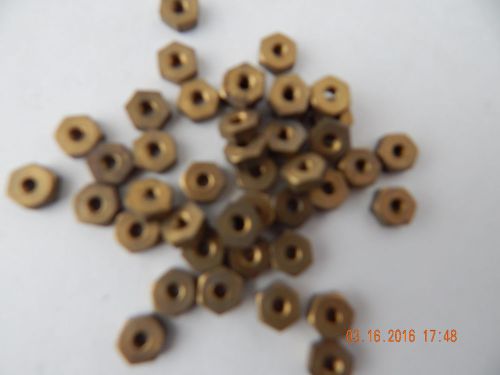 BRASS HEX NUTS   4/48&#034;  50 PCS.  NEW