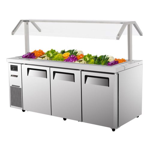 Turbo air jbt-72, 70 7/8-inch refrigerated buffet display table, 18 cu. ft. for sale