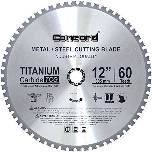 Ferrous metal steel cutting dick blade 12 inch 60 teeth tct saw titanium arbor for sale