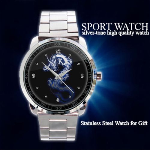 Blue Dragon Design Quality Sport Metal Watch