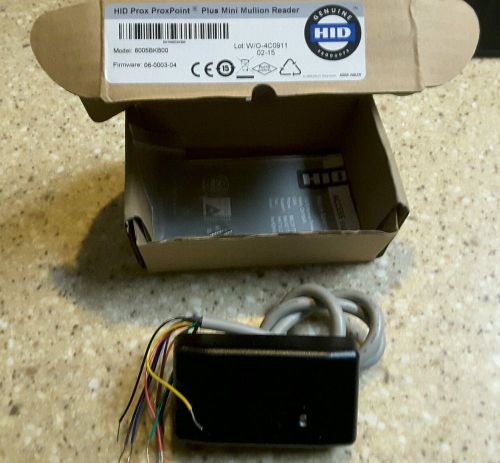 HID mini prox mullion reader, black 6005BKB00, access control scurity, NIB