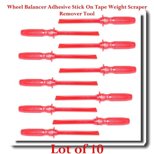 (Lot of 10) Wheel Balancer Adhesive Stick On Tape Weight Scraper Remover Tool