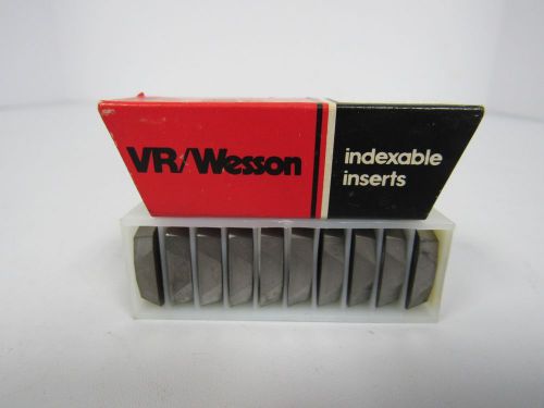 VR/WESSON SEC/63L8 REGRIND INDEXABLE INSERTS
