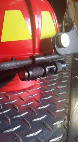 Firefighter/firemen helmet light  (black bracket/ black flashlight) led for sale
