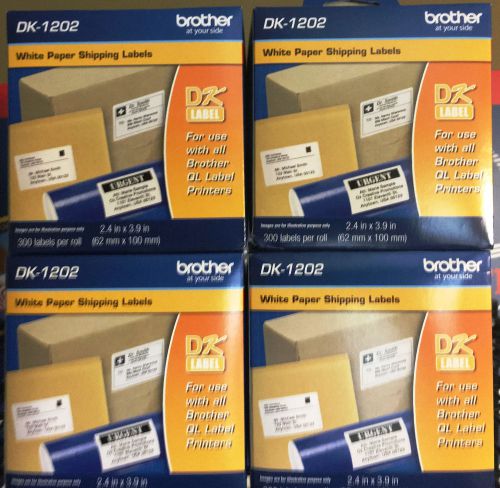 Four brother dk-1202 shipping labels for sale