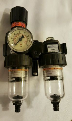 Parker FRL w/Gauge 0-150 psi 3/8&#034; NPT Filter, Regulator and Lubricator