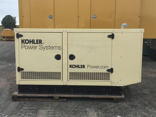 –60 kW Kohler Generator, Unused Surplus,           0.4 Hours, Sound Attenuate...