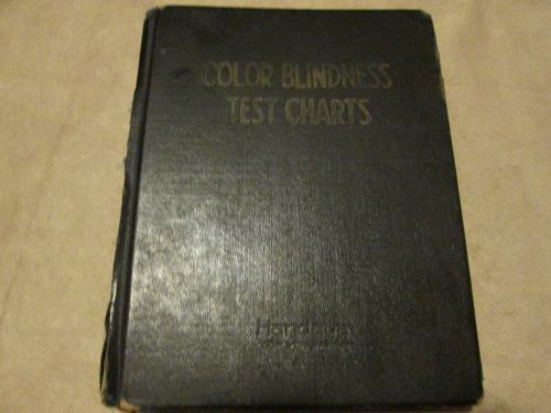 Handaya Color Blindness Test Charts Book of 25 Plates Ishitara Used Vision Tests