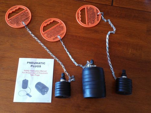 &#034;NEW&#034; mainline pneumatic sewer pipe test ball (2) 2&#034; and (1) 3&#034;