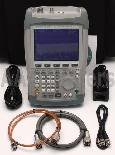 Rohde &amp; schwarz fsh3 r&amp;s 3.03 handheld spectrum analyzer w/ preamplifier fsh 303 for sale