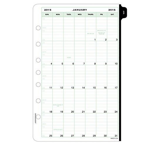Day-timer 2-page-per-day reference planner refill, desk size 2015, 5.5 x 8.5 for sale
