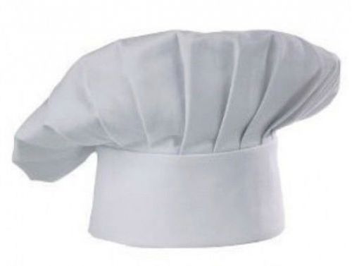 CHEF HAT BAKER CLOTH VELCRO CLOSURE ONE SIZE FIT ALL USA